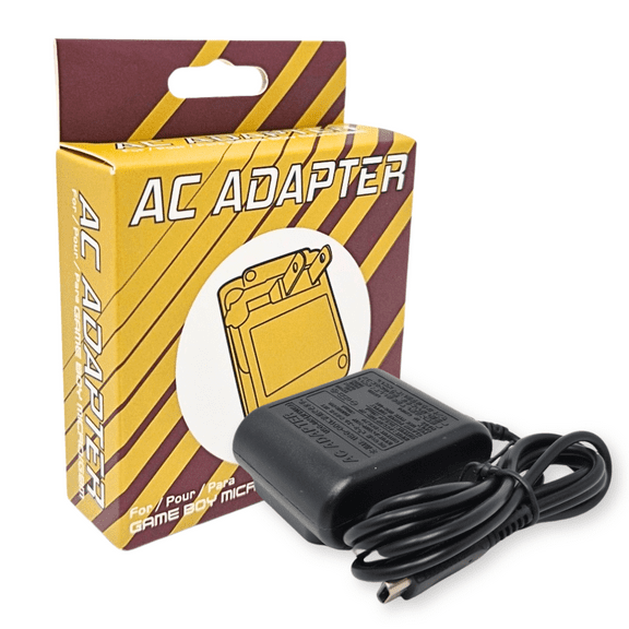 Old Skool Game Boy Micro AC Adapter Wall Charger