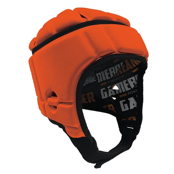 Gamebreaker PRO Powered by D3O Soft Shell Headgear (Orange, XX-Large)