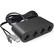 Betrusami Wired Gamecube Adapter 3 in 1 ,Black