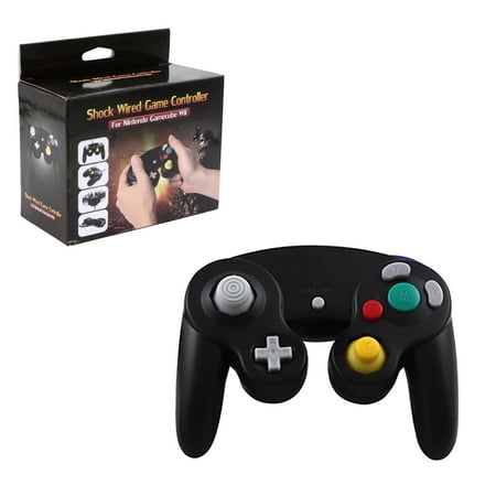 Gamecube Rumble Analog Controller Pad - Black (Hexir)