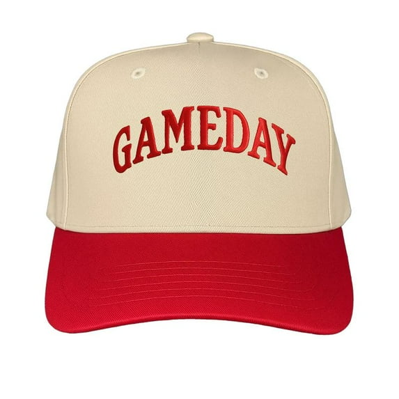Gameday Hat, Fun Embroidered Trucker Cap for Football and Sports Lovers, Adjustable Snapback Baseball Hat for Daily Wear, Trendy Fashion Accessory and Unique Gift Idea