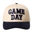 thumbnail image 1 of Gameday Hat Vintage Embroidered Football Season Hat Sports Fan Baseball Cap,Black, 1 of 4