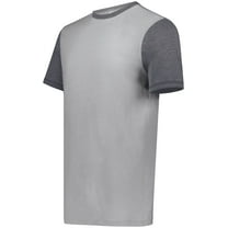 Augusta Sportswear 6876.22V.2XL Gameday Vintage Ringer T-Shirt, Birch & Navy Heather - 2XL