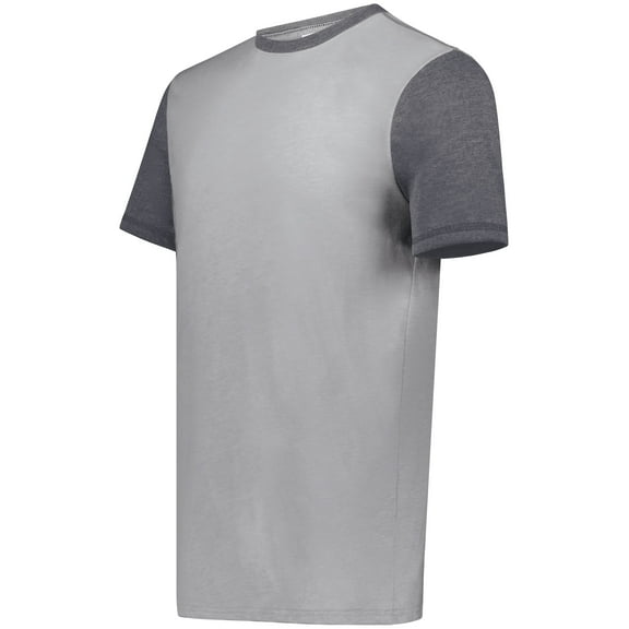 Augusta Sportswear 6876.30V.3XL Gameday Vintage Ringer T-Shirt, Grey Heather & Carbon Heather - 3XL