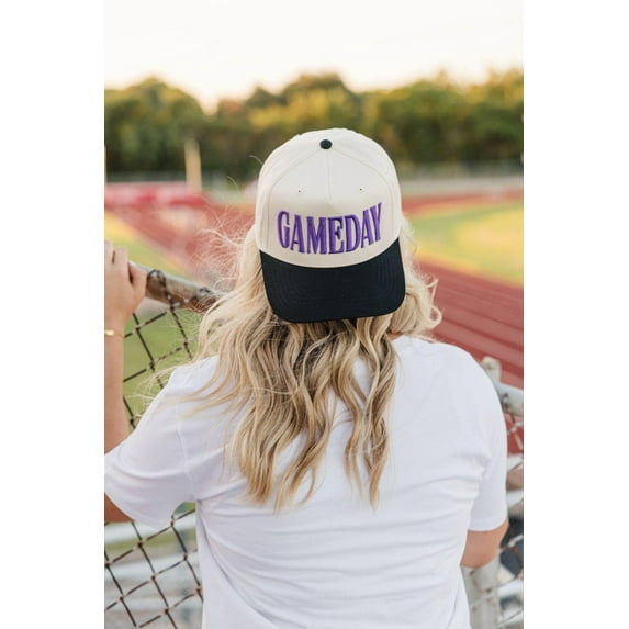 Gameday Vintage Trucker Hat, Team Hat, Football Mom Hat, Adjustable Snapback for Tailgates, Game Days, and Sports Fans