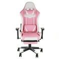 thumbnail image 1 of GameFitz Gaming Chair in Pink and White, 1 of 8