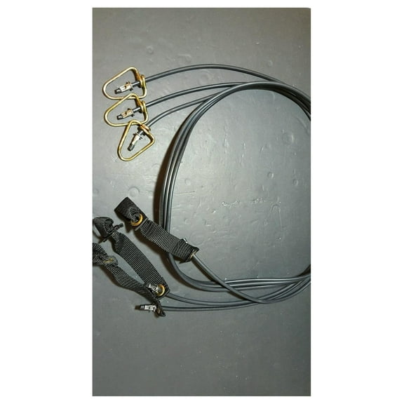 Gamefowl, Poultry, Chickens 6ft Rubber Tie Cords (3 Cords)