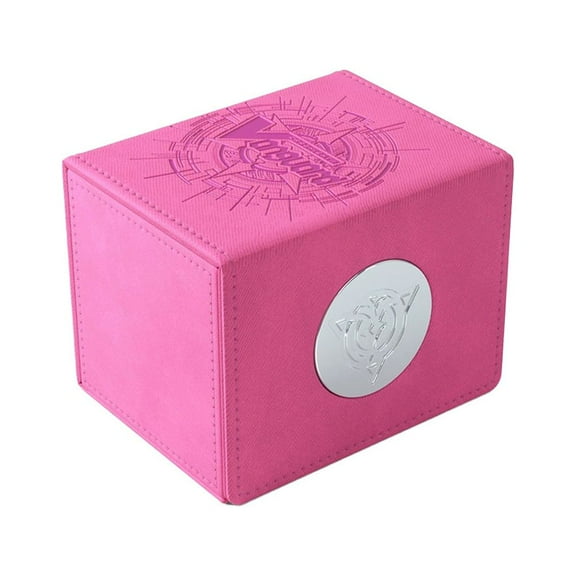 Gamegenic Cardfight!! Vanguard Nation's Vault | Premium Deck Box | Holds up to 50 Double-Sleeved Cards | Extra Drawer for Power Counters and Accessories | Lyrical Monasterio - Pink Color | Made