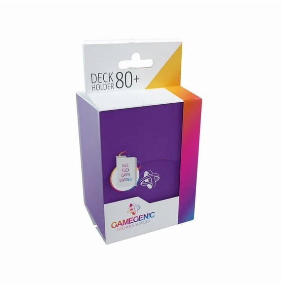 Gamegenic - Deck Holder 80+ Card Deck Box: Purple