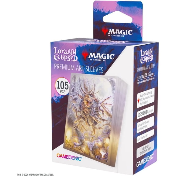 Gamegenic Magic: The Gathering Lorwyn Eclipsed Premium Art Sleeves - Auntie Ool, Cursewretch Design, 105 Textured Matte Sleeves, Smooth Shuffle & Card Protection, Full-Color, Acid-Free, PVC-Free