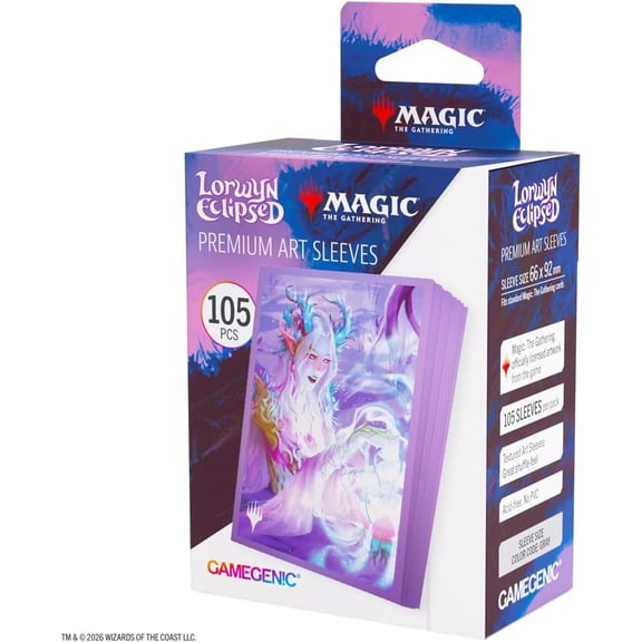 Gamegenic Magic: The Gathering Lorwyn Eclipsed Premium Art Sleeves - Twilight Diviner Design, 105 Textured Matte Sleeves, Smooth Shuffle & Card Protection, Full-Color, Acid-Free, PVC-Free