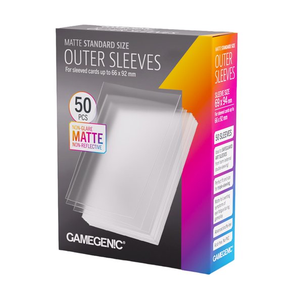 Gamegenic Matte Outer Card Sleeves (Clear)