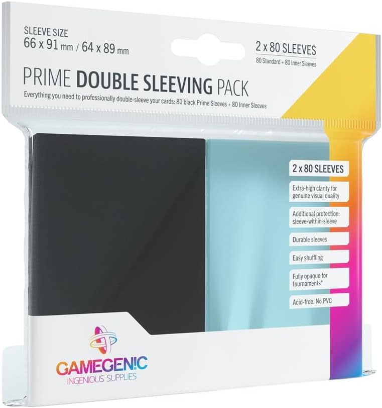 Gamegenic: Matte Sleeves: Prime Double Sleeving Pack - Walmart.com