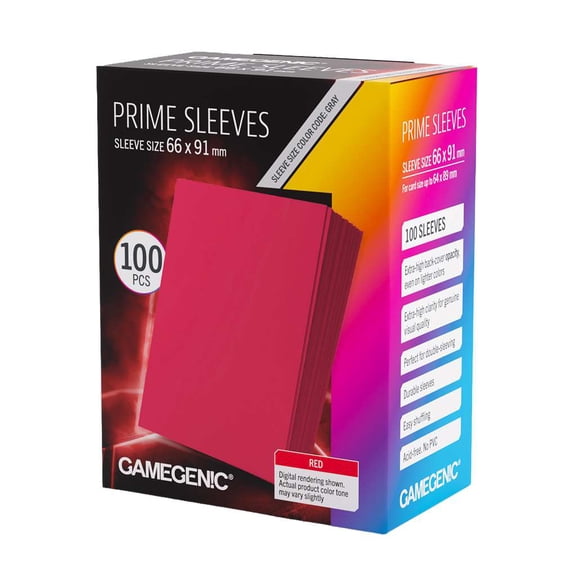 Gamegenic Prime Card Sleeves [Red]