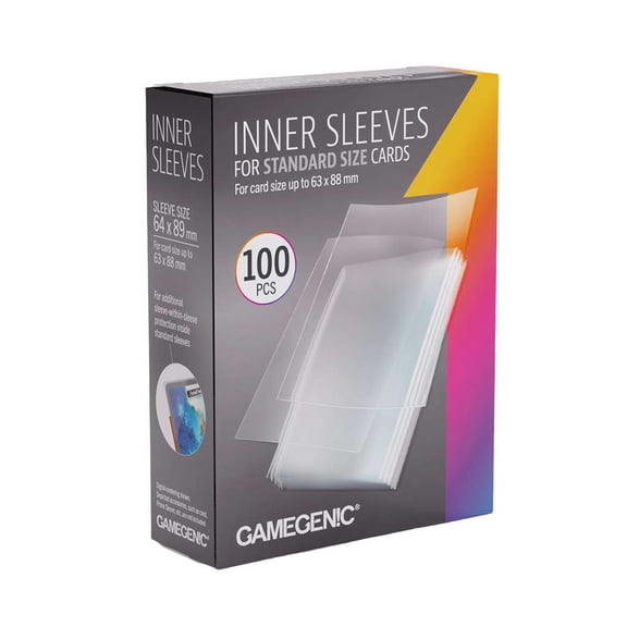 Gamegenic Prime Sleeves Inner Sleeves Card Sleeves [100ct]