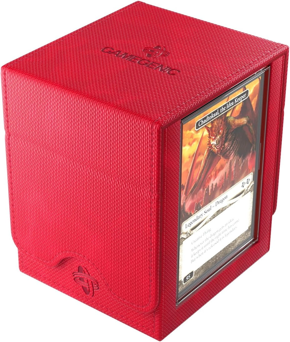 Gamegenic Squire Plus 100+ XL Convertible Deck Box (Red) - Walmart.com