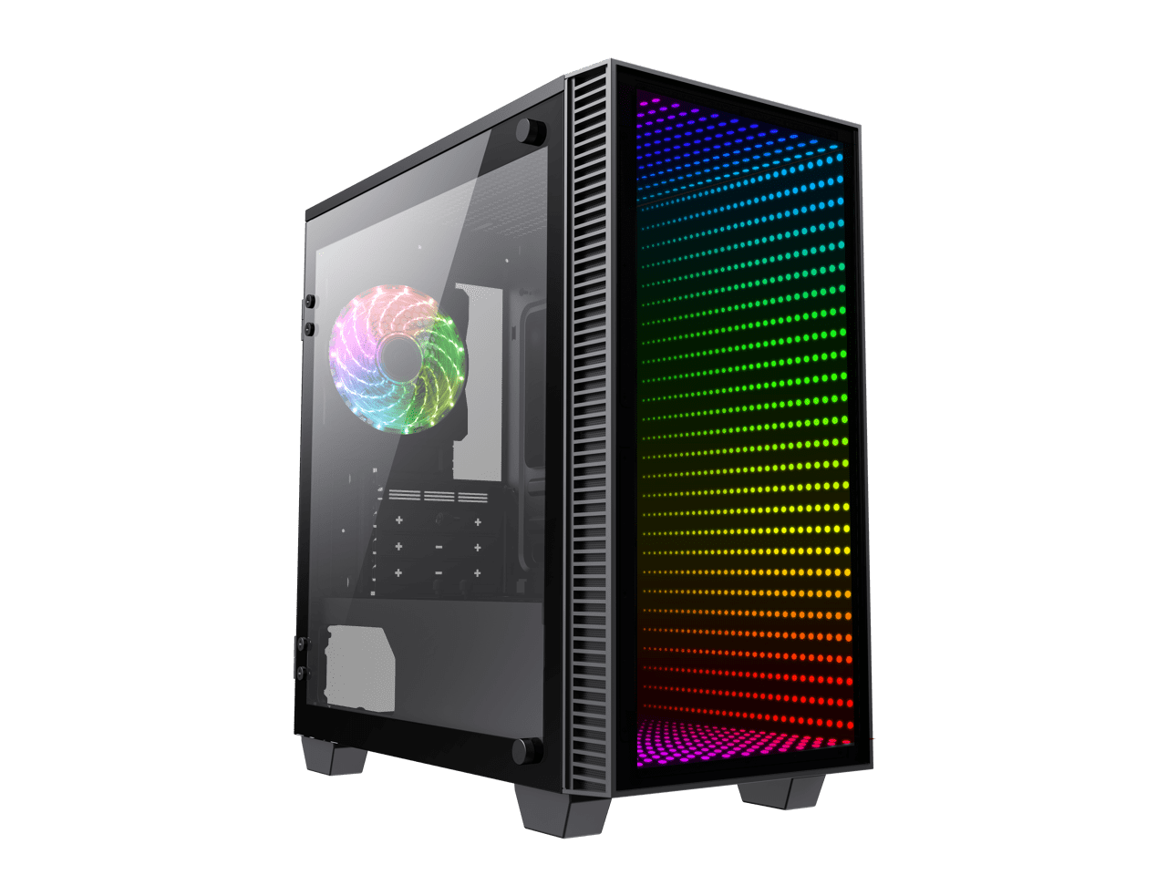 Abyss Computer Case Gamemax Mini Abyss USB3.0 Micro ATX Tower Tempered Glass Gaming ...