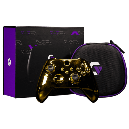 Gamenetics Custom Official Wireless Bluetooth Controller Compatible with Xbox Series X/S and Xbox One Console - Un-Modded - Video Gamepad Remote (Gold)