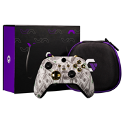 Gamenetics Custom Official Wireless Bluetooth Controller Compatible with Xbox Series X/S and Xbox One Console - Un-Modded - Video Gamepad Remote (Soft Touch Money White Gold)