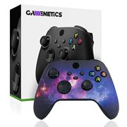 Gamenetics Custom Official Wireless Bluetooth Controller for Xbox Series X/S and Xbox One Console - Un-Modded - Video Gamepad Remote (Soft Touch Violet Galaxy)