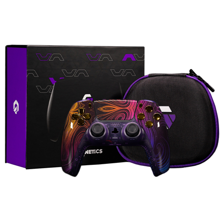 Gamenetics Custom Wireless Video Game Controller for PlayStation 5, Multicolor