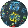 thumbnail image 1 of Gamepad Controller Round Placemats Washable Placemats Non-Slip Heat-Resistant Table Place Mats for Dining Kitchen Holiday Party Table Decoration 15.4"-6PCS Table Mat, 1 of 7