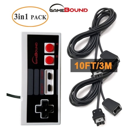Gamepad Controller for NES Classic (Mini) and 2 Extension Cables