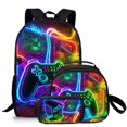 thumbnail image 1 of Gamepad DIY Backpack Set 3 Piece Backpack Set with Lunch Bag Pencil Case for Men Women Workplace Travel, 1 of 8