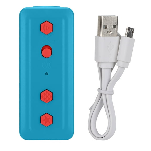 Gamepad Game Controller Handle Wireless Converter For GC/Wii/PC/NES/SNES/ (Blue red)