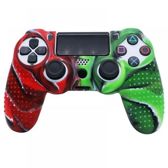 Gamepad Handle Protective Cover Two-color Soft Rubber Shell Cover Silicone Case For Ps4 Controller