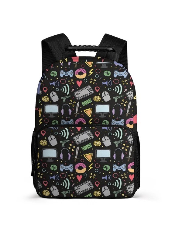 Gamepad Pattern 16-Inch Everyday Backpack/Travel Laptop Bag