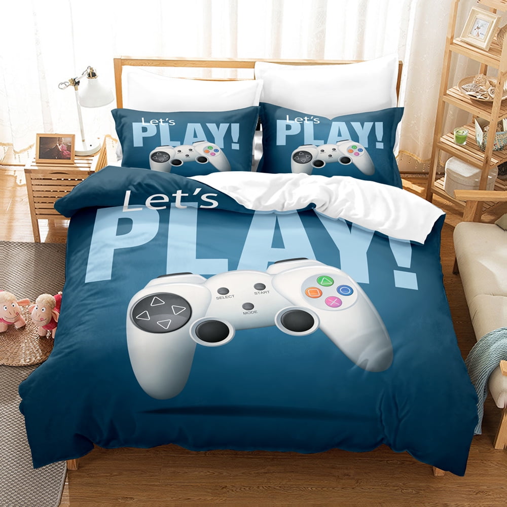 Gamepad Print Bedding Comforter Set Twin Full Queen King Size Colorful