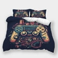 thumbnail image 1 of Gamepad Printed Comforter Cover Set Teen Adult High Quality Bedspreads Bedroom Decor Bed Gift,King (90"x104"), 1 of 5