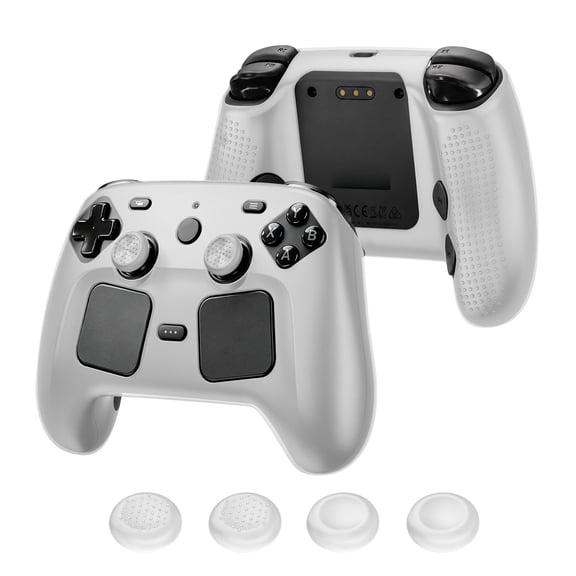Gamepad Protective Case for Steam Controller 2 Shock-Resistant and Drop Proof Soft Silicone Cover with Button Caps