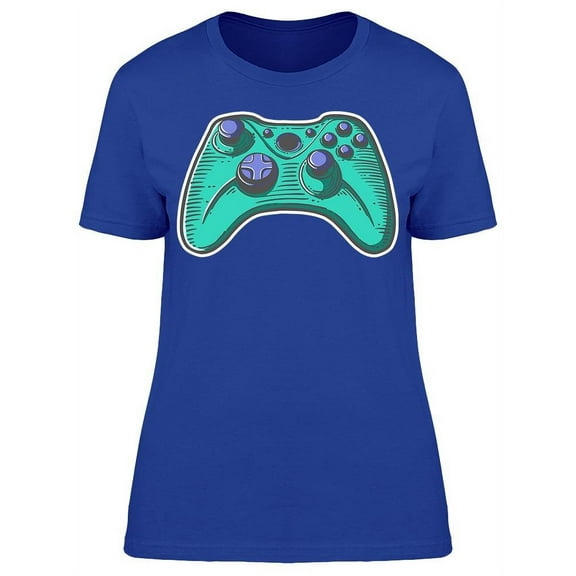 Gamepad Sketch Style T-Shirt Women -Image by Shutterstock, Female Small