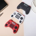thumbnail image 1 of Gamepad Style Calculator | 8-Digit LCD Display - Quiet Rubber Buttons - Compact Portable Desktop Arithmetic Device - Unique Novelty Design | Choice of White Black Red | 1 Piece | 11.6x8x1.6cm, 1 of 6