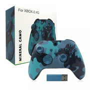 Gamepad for Xbox Console, Wireless & Wired Controller 2.4G Joystick for PC Game Controller Joypad-Camouflage-Blue