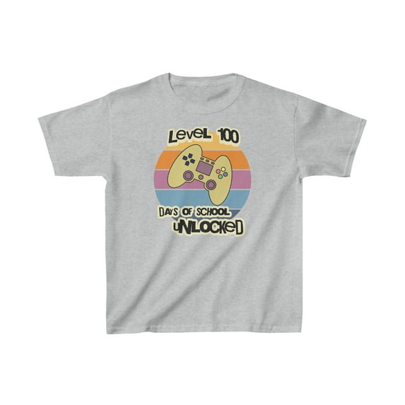 Gamer 100 Days of School Kids Shirt