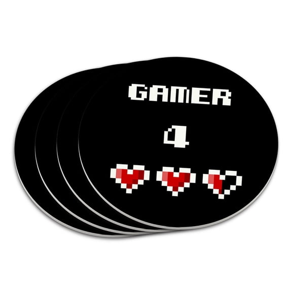 Gamer 4 Life for Pixel Hearts Geek Coaster Set