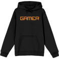 thumbnail image 1 of Gamer Adult Black Long Sleeve Hoodie-Small, 1 of 3