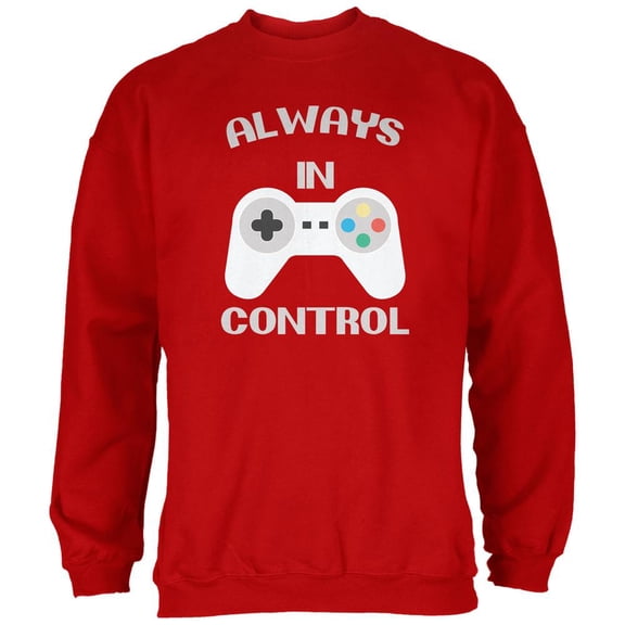 Gamer Always in Control Red Adult Sweatshirt - Small