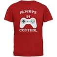thumbnail image 1 of Gamer Always in Control Red Adult T-Shirt - Large, 1 of 1