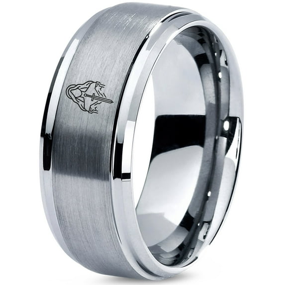 Grey Jewelry for Women Engagement Gifts Gamer Tungsten Wedding Ring Los Angeles Initial Rings
