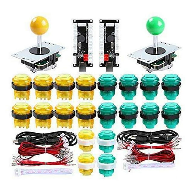 Gamer Arcade Joystick DIY Kit with 2 Buttons and 2 Joysticks + 20