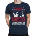 thumbnail image 1 of Gamer At Work T-Shirt Men -Smartprints Designs, Male 4X-Large, 1 of 3