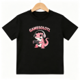 thumbnail image 1 of Gamer Axolotl Pink Headset Boys Graphic Tee, Cute Video Game 100% Cotton Kids Short Sleeve T-Shirt 4-13Y, 1 of 5