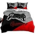 Gaming Duvet Cover Set, Queen Size Comforter Cover, Video Games Theme