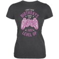 thumbnail image 1 of Gamer Birthday Level Up Pink Juniors Soft T Shirt Deep Heather X-LG, 1 of 1