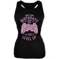 thumbnail image 1 of Gamer Birthday Level Up Pink Juniors Soft Tank Top Black X-LG, 1 of 1