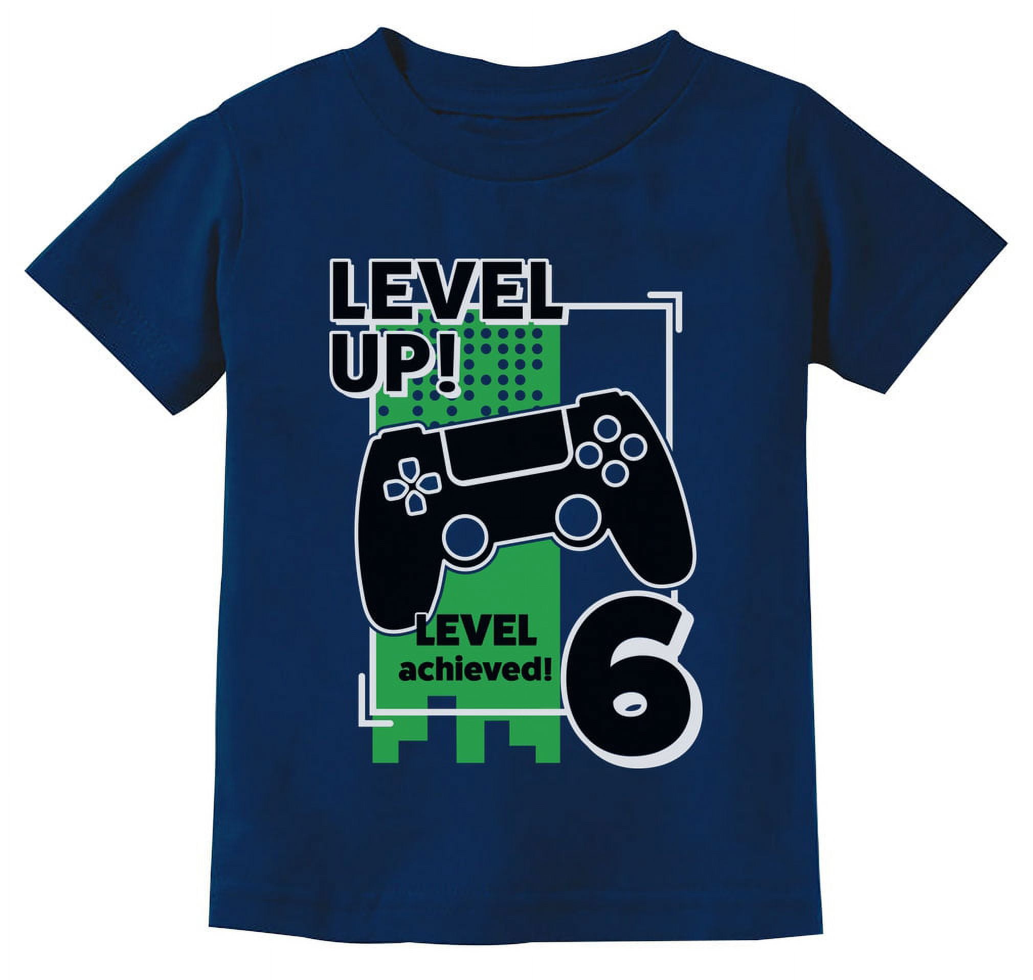Gamer Birthday Shirt Level Up Video Game 6th Birthday Youth